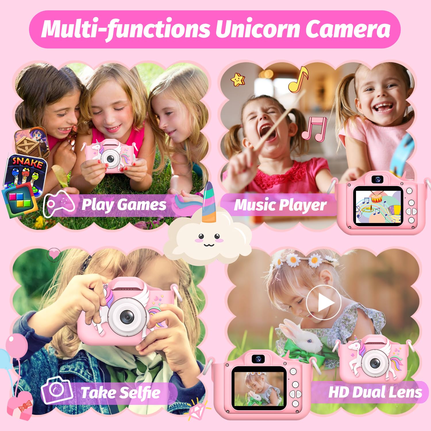 Amazon.com: Upgrade Kids Camera for Girls, Christmas Birthday